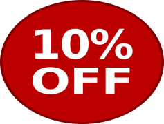 10% Off, 10% Savings, Enjoy 10% Off, 10% Price Cut, Get 10% Off PNG