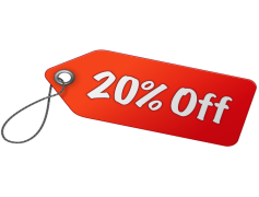 20% Off, Savings, Price Cut, Limited Time, Discount PNG
