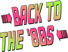 80s Logo, Iconic Branding, Retro Style, Geometric Shapes, Neon Colors PNG