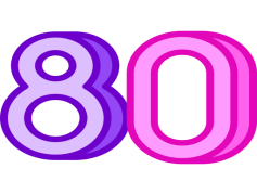 80s Logo, Pop Culture, Nostalgic Flair, Retro Style, Neon Colors PNG