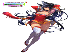 Ahri League of Legends, Nine-Tailed Fox, Mobile Mage, Magic Damage, Spirit Rush PNG