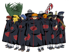 Akatsuki, Clouds, Red, Organization, Anime PNG