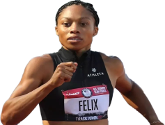 Allyson Felix, Champion, Olympian, Gold Medalist, Athletics PNG