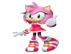 Amy Rose, Cheerful, Video Game, Love, Sonic Character PNG