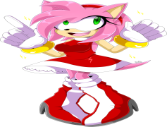 Amy Rose, Friend., Sonic Character, Pink Hedgehog, Energetic PNG