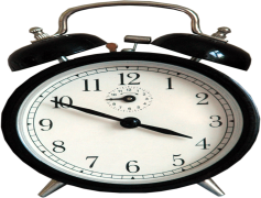 Analog Alarm Clock, Home Decor, Bell Alarm, Round Face, Mechanical Timer PNG