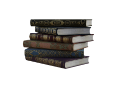 Antique Book Stack, Historical Books, Timeless Reads, Rare Editions, Vintage Literature PNG