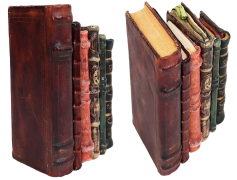 Antique Book Stack, Old Tomes, Nostalgic Reading, Classic Novels, Literary Collection PNG