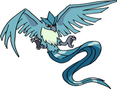 Articuno Pokemon, Rare Encounter, Legendary Bird, Kanto Region, Frosty Wings PNG
