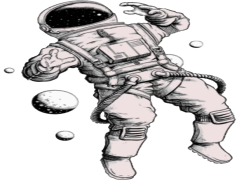 Astronaut Aesthetic Theme, Astro Chic, Galactic Dreams, Interstellar Journey, Celestial Elements PNG