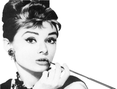 Audrey Hepburn, Timeless Elegance, Fashion Legend, Charitable Work, Classic Beauty PNG