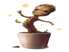 Baby Groot PNG Transparent Image