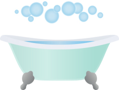 Bath Tub, Soaking, Hygiene, Comfort, Water PNG