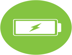 Battery Charging Green Symbol, Charge Status, Sustainable Power, Green Energy, Power Indicator PNG
