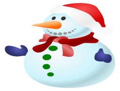 Beautiful Snowman PNG