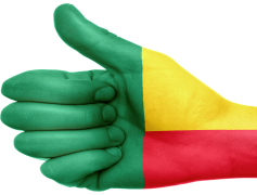 Benin Flag, Green Color, Red Stripe, Yellow Rectangle, National Symbol PNG