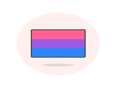 Bisexual Flag, Love, Community, Inclusivity, Representation PNG