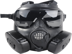 Black Cool Gas Mask Face, Streetwear Fashion, Urban Style, Protective Gear, Alternative Culture PNG
