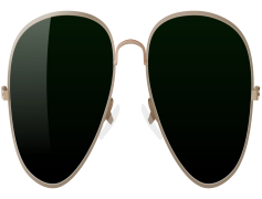 Black Glasses, Eye Protection, Chic Spectacles, Stylish Eyewear, Modern Frames PNG