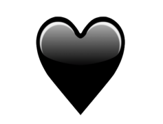 Black Heart Emoji, Heartfelt Emoji, Black Love Emoji, Love Symbol, Heart Icon PNG