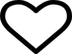 Black Heart Outline, Minimalist Style, Artistic Representation, Creative Concept, Symbolic Motif PNG