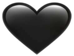 Black Hearts, Gothic Shapes, Love Icons, Mysterious Motifs, Shadowy Figures PNG