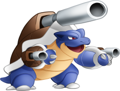 Blastoise Pokemon, Cannon Turtles, Evolution Stage, Powerful Defense, Hydro Pump PNG