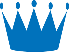 Blue Crown, Regal Headpiece, Blue Tiara, Sovereign Ornament, Majestic Accessory PNG