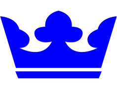 Blue Crown, Royal Symbol, Majestic Ornament, Nobility Emblem, Ceremonial Wear PNG