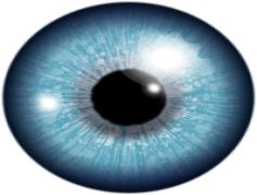 Blue Eye, Lens, Unique, Gaze, Vision PNG