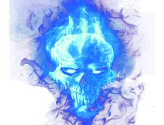 Blue Flame, Dynamic Light, Intense Fire, Fiery Glow, Radiant Spark PNG