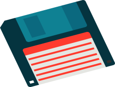 Blue Floppy Disk, Digital Archive, Data Preservation, Nostalgic Item, Retro Storage PNG
