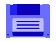 Blue Floppy Disk, Icon, Computer, Nostalgia, Storage PNG