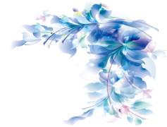Blue Flower, Bloom, Petals, Flora, Aesthetic PNG
