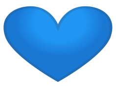 Blue Heart Emoji, Support Symbol, Trust Emote, Calm Heart, Affection Icon PNG