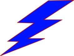 Blue Lightning Bolt, Nature Fury, Thunder Strike, Storm Power, Electric Energy PNG