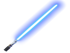 Blue Lightsaber, Sci-Fi Combat, Light Blade, Iconic Weaponry, Galactic Battle PNG