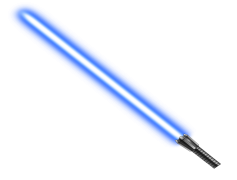 Blue Lightsaber, Star Wars, Force Energy, Duel Tool, Sci-Fi Icon PNG