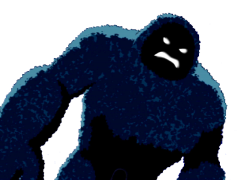 Blue Monster, Fantasy, Cartoon, Cute, Fun PNG