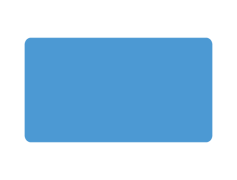 Blue Rectangle, Rectangular Object, Visual Block, Bold Element, Modern Aesthetic PNG