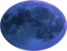 Bluemoon, Night, Mystical, Dreamy, Luminous PNG