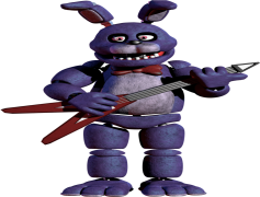 Bonnie Fnaf, Creepy, Character, Animatronic, Purple PNG