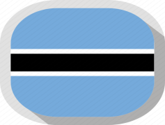 Botswana Flag, Emblem, Stripe, Blue, Zebra PNG