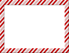 Candy Cane Frame, Winter Theme, Christmas Ornament, Seasonal Craft, Decorative Frame PNG