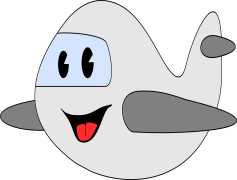 Cartoon Airplane, Animated Plane, Whimsical Aircraft, Fun Aviation, Fantasy Airship PNG