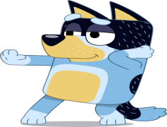 Cartoon Bluey, Animated, Characters, Fun, Adventure PNG