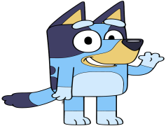 Cartoon Bluey, Animated Series, Australian Adventure, Playful Stories, Blue Heeler PNG