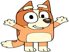 Cartoon Bluey, Family, Playtime, Friends, Fun PNG