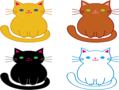 Cat Cartoon, Whimsical Characters, Cute Pets, Playful Kittens, Cartoon Style PNG