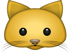 Cat Emoji, Playful Cat, Feline Symbol, Cat Lover Emoji, Kitty Icon PNG